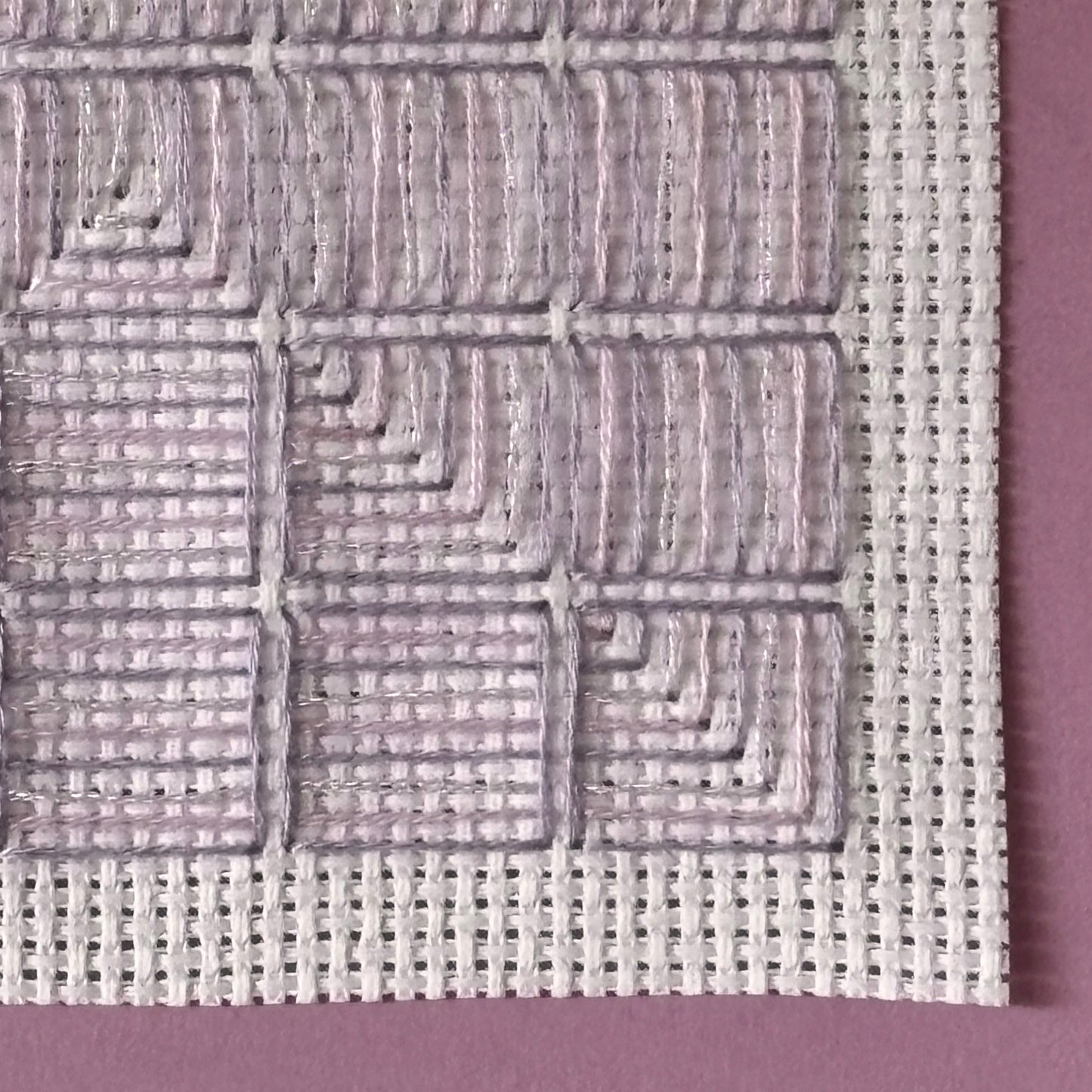 HANDMADE ART - Purple Rectangle