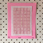 HANDMADE ART - Pink Rectangle