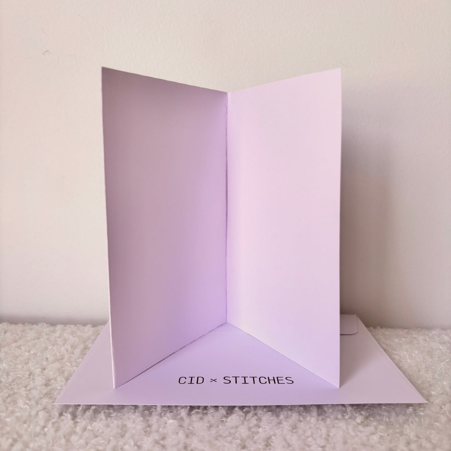HANDMADE BLANK CARD - Black + Orange Sphere Art