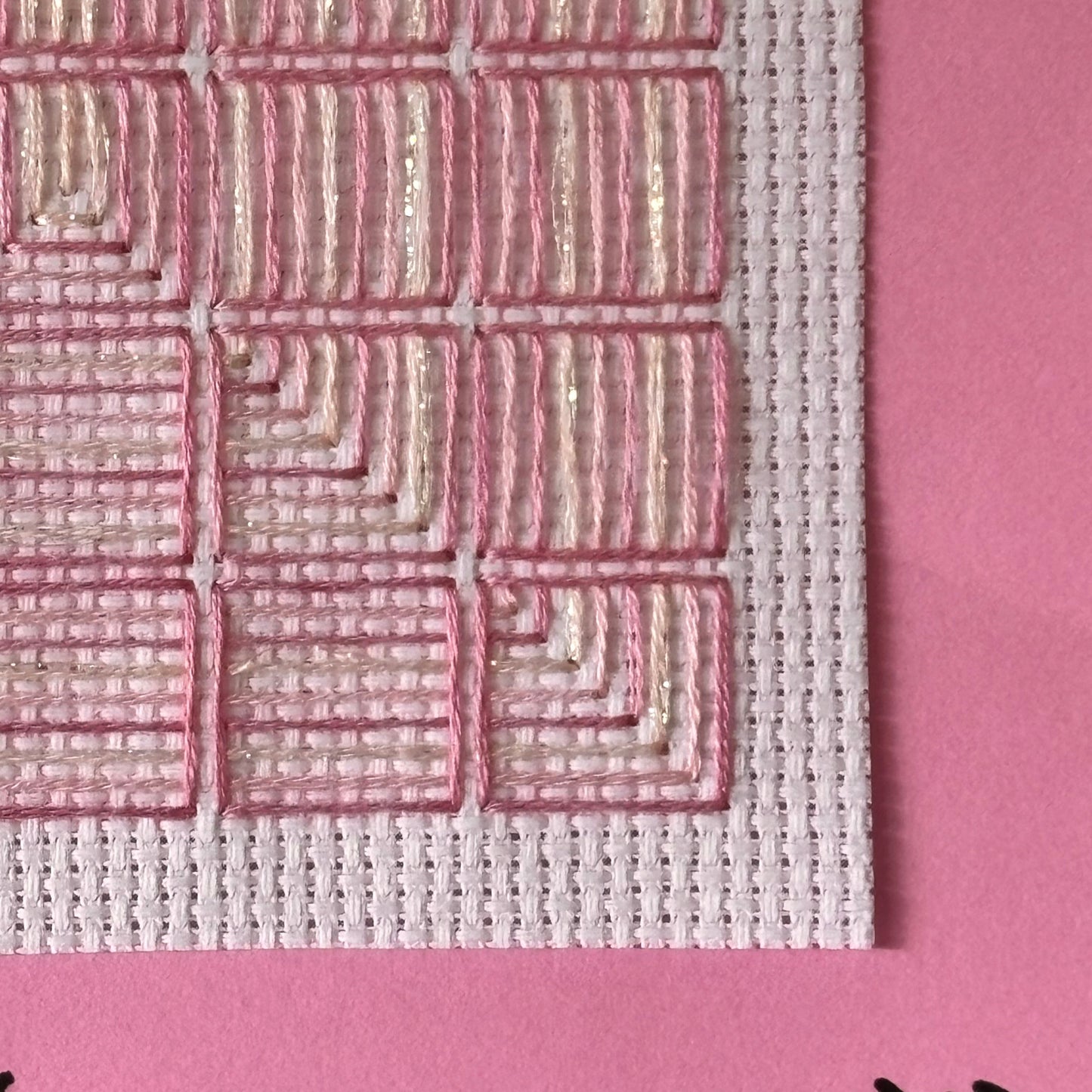 HANDMADE ART - Pink Rectangle