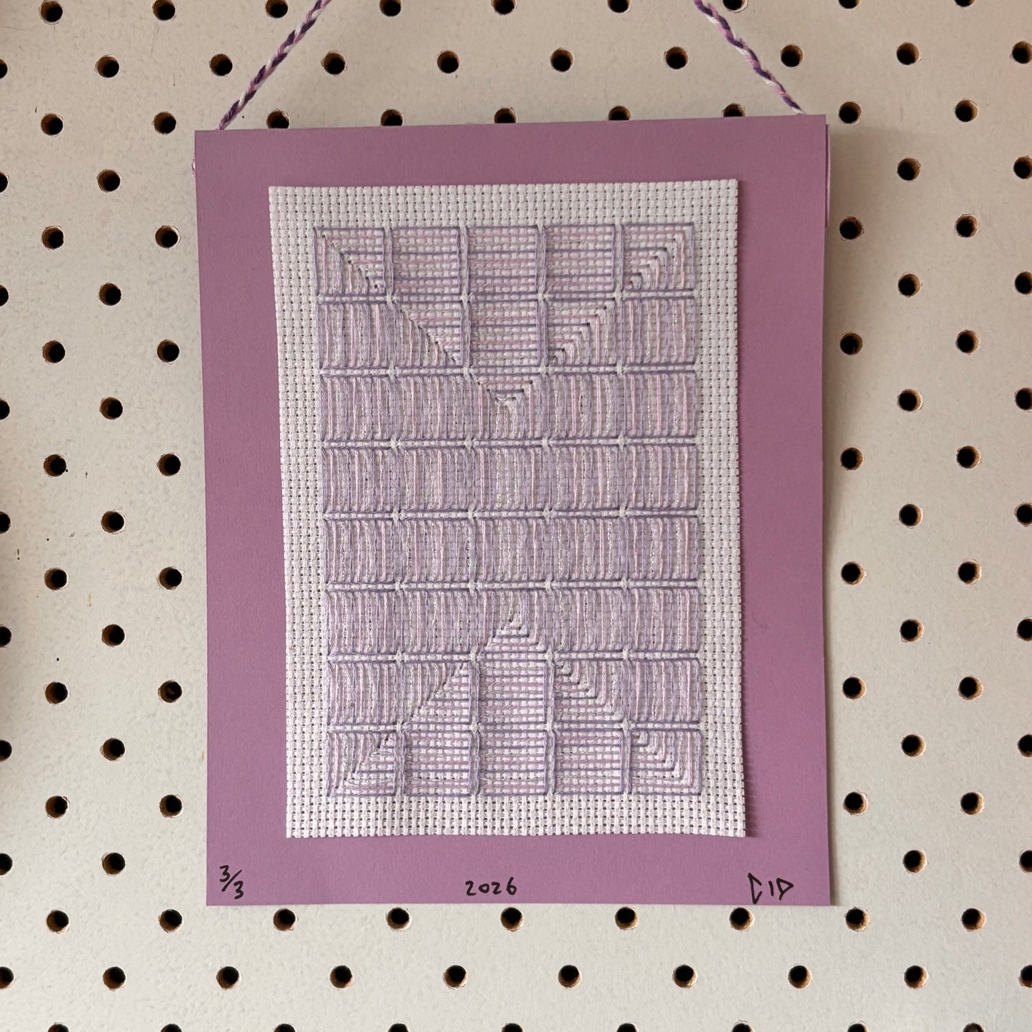 HANDMADE ART - Purple Rectangle