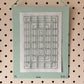 HANDMADE ART - Teal Rectangle