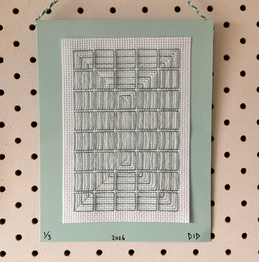 HANDMADE ART - Teal Rectangle