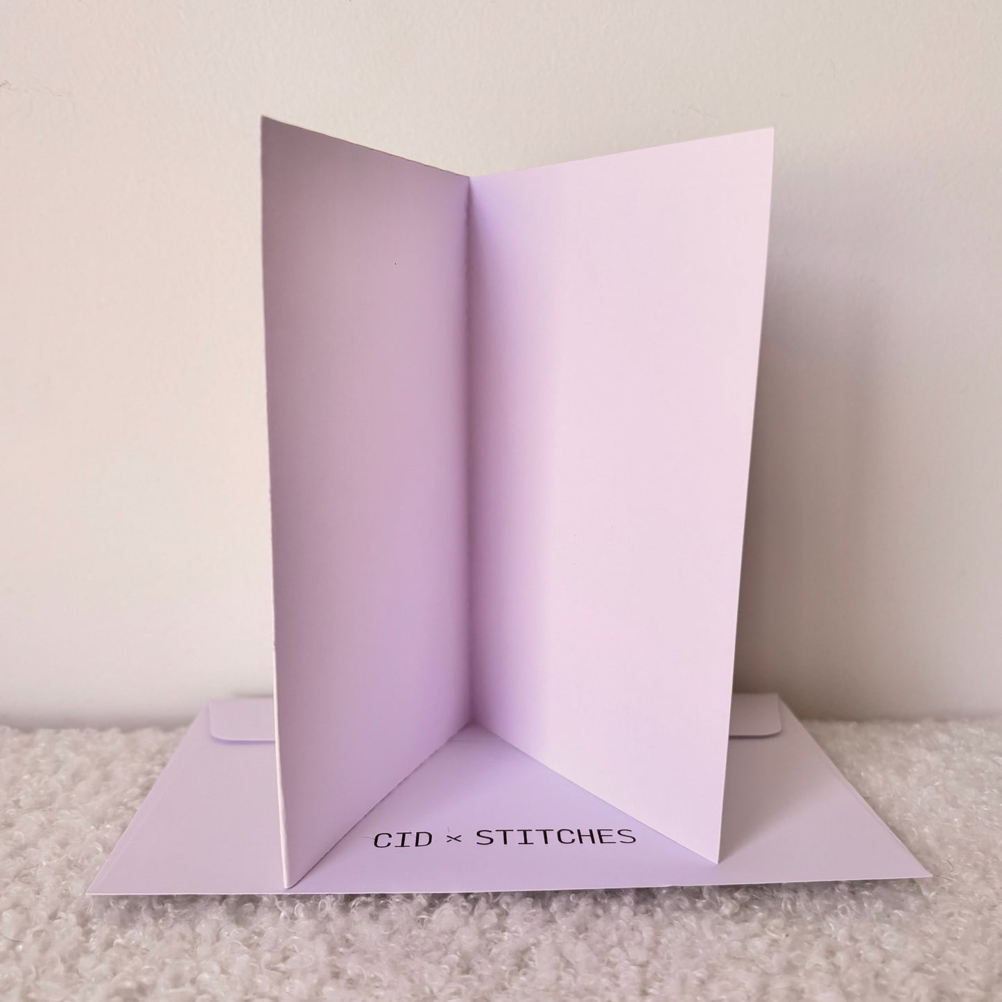 HANDMADE BLANK CARD - Pink Sphere Art