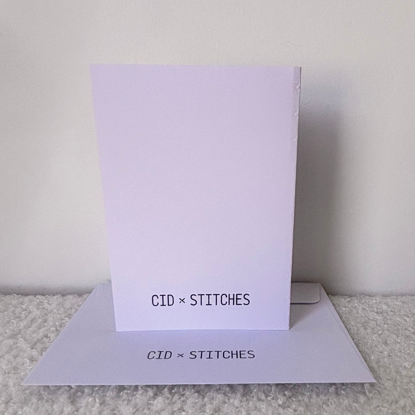 HANDMADE BLANK CARD - Purple Sphere Art