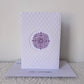 HANDMADE BLANK CARD - Purple Sphere Art