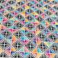 DIAMOND SQUARES : RAINBOW ON WHITE