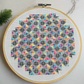 DIAMOND SQUARES : RAINBOW ON WHITE